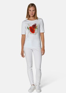 Rundhals-Shirt mit farbenfrohem Foliendruck thumbnail 3