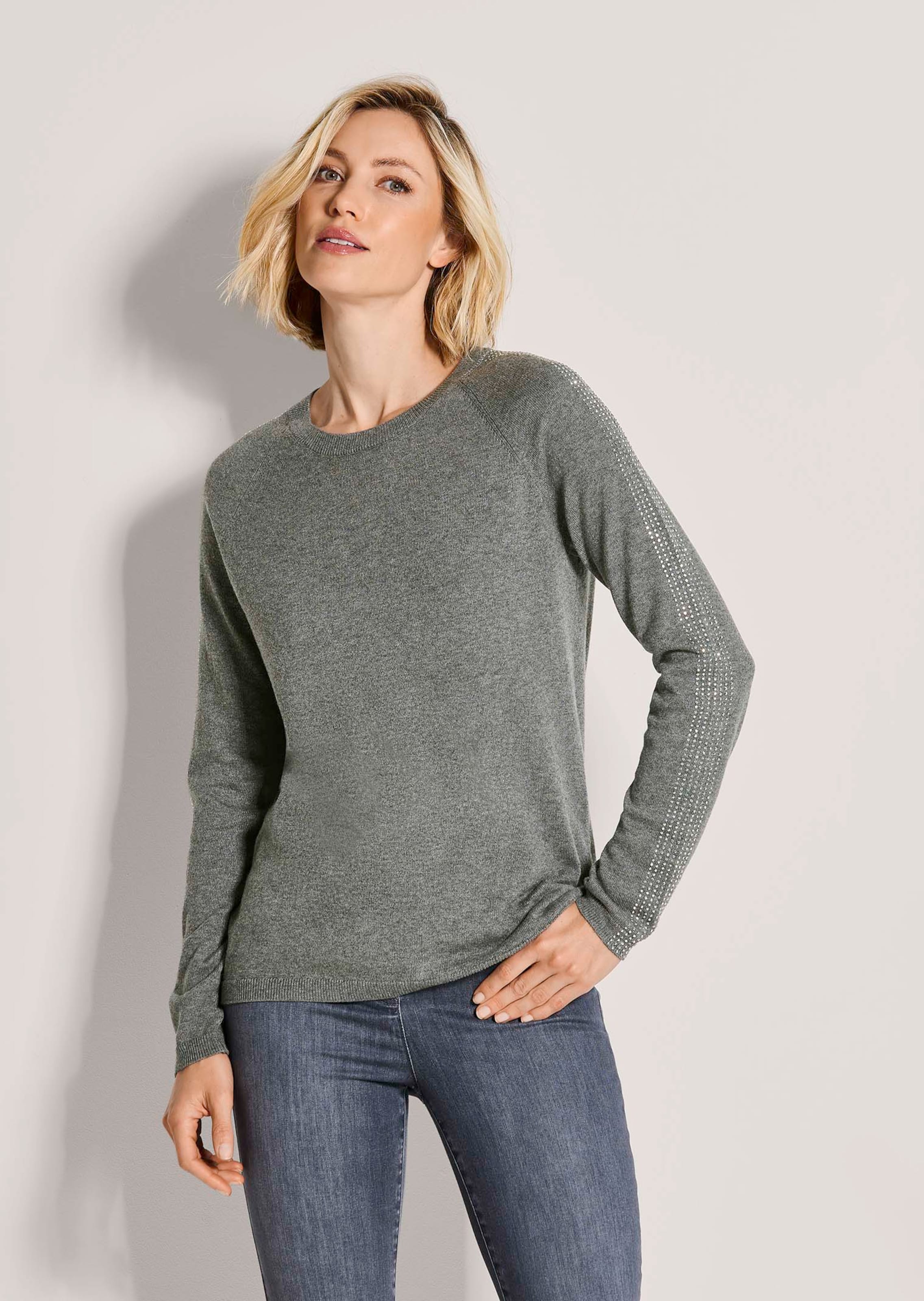 Pullover mit Kaschmir und Strass
