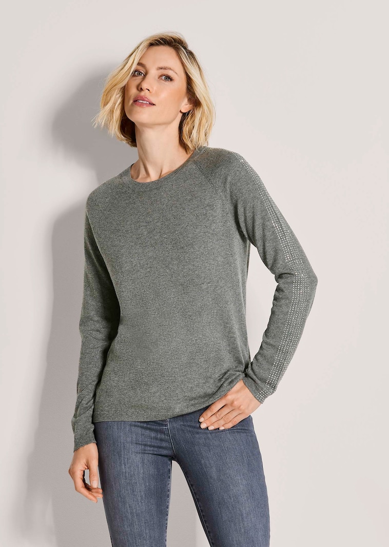 Jumper with rhinestone detailing