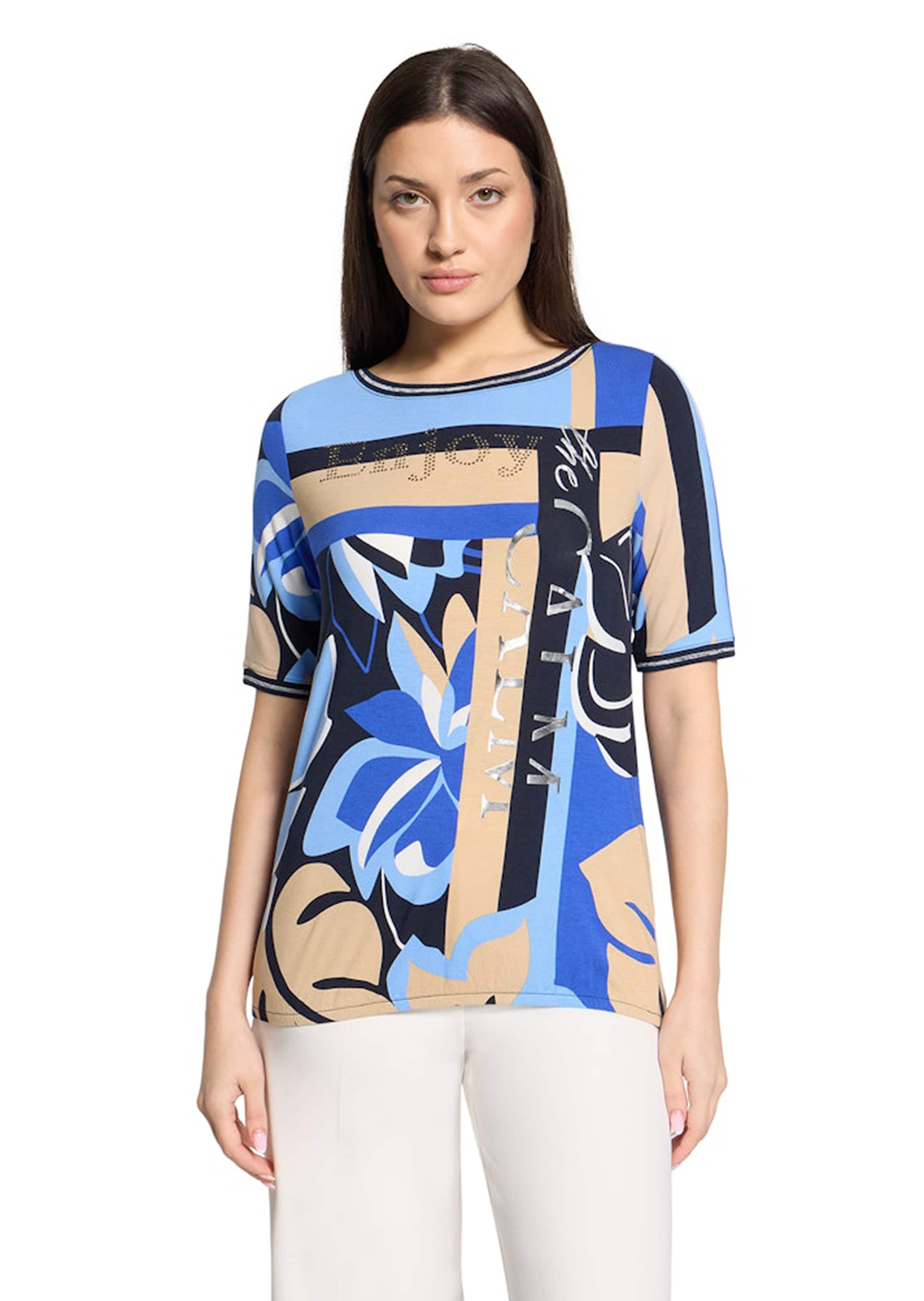 Jersey-Shirt mit Glitzerdetails