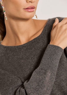 Kaschmirpullover mit Fledermausärmeln thumbnail 6