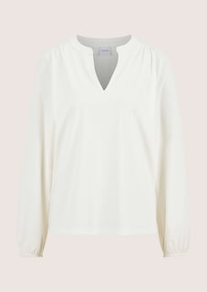 Jersey-Bluse mit raffiniertem Ausschnitt thumbnail 6
