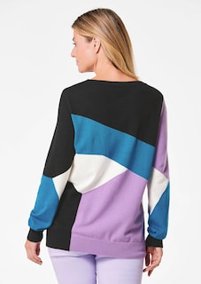 Tricot pullover met intarsiapatroon thumbnail 4