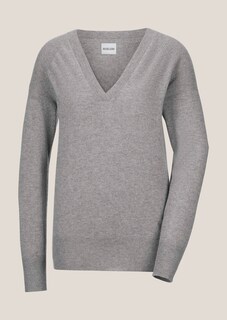 Kaschmir-Pullover mit Rippdetails thumbnail 7