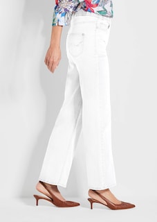 Jeans VERA met elastische tailleband en wijde pijpen thumbnail 4