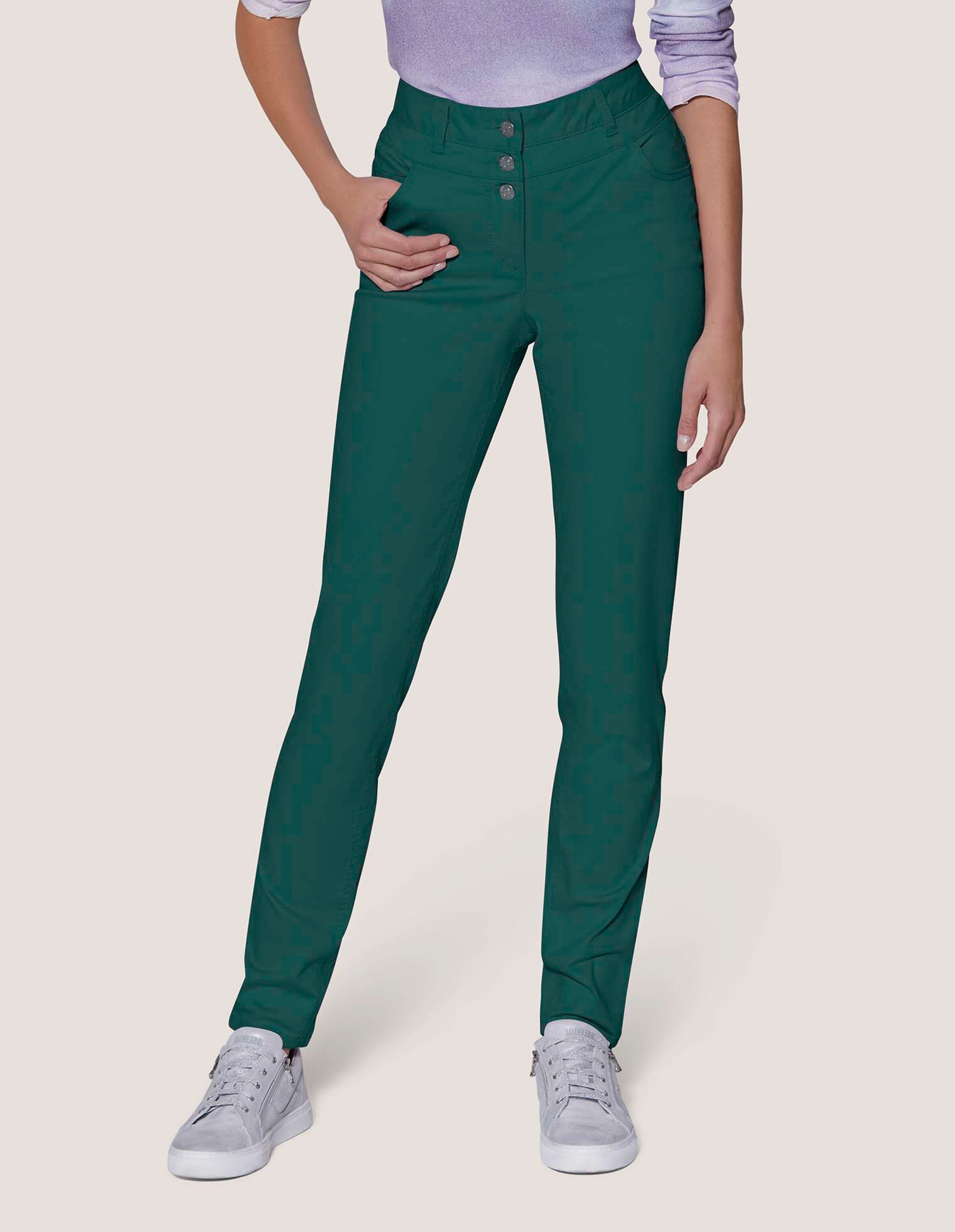 Highwaist-Jeans aus Power-Stretch