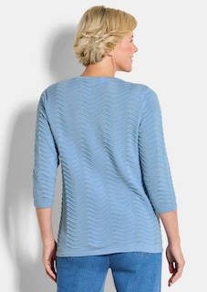 Strickpullover mit Wellenstruktur thumbnail 3