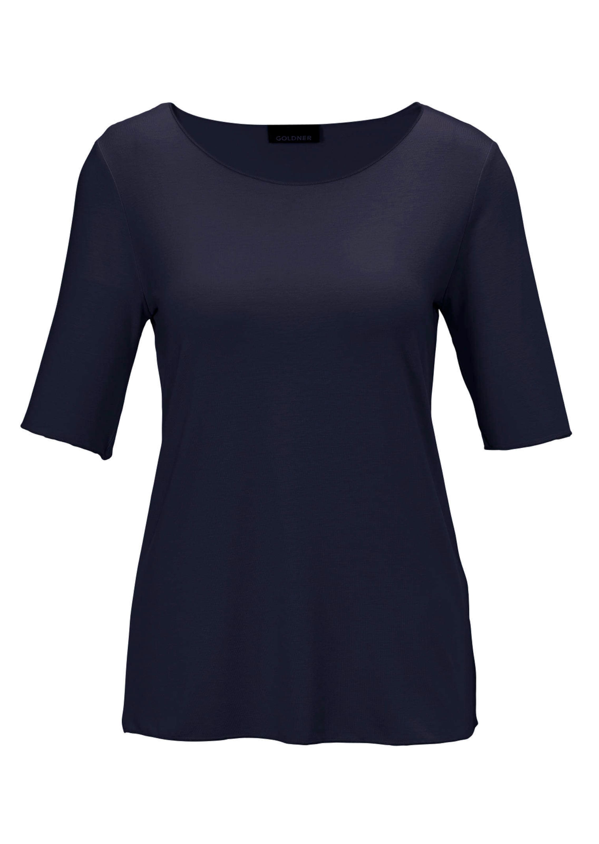 Kombistarkes Halbarmshirt mit tonaler Zierkante
