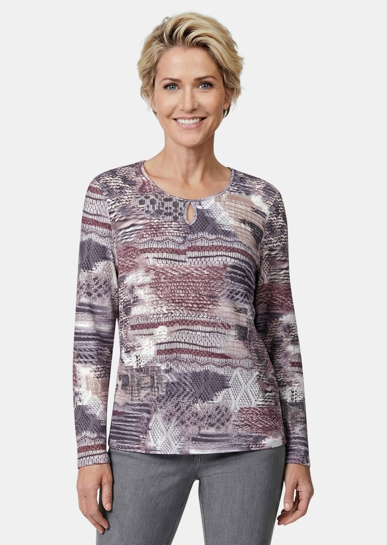 T-shirt en tricot imprimé