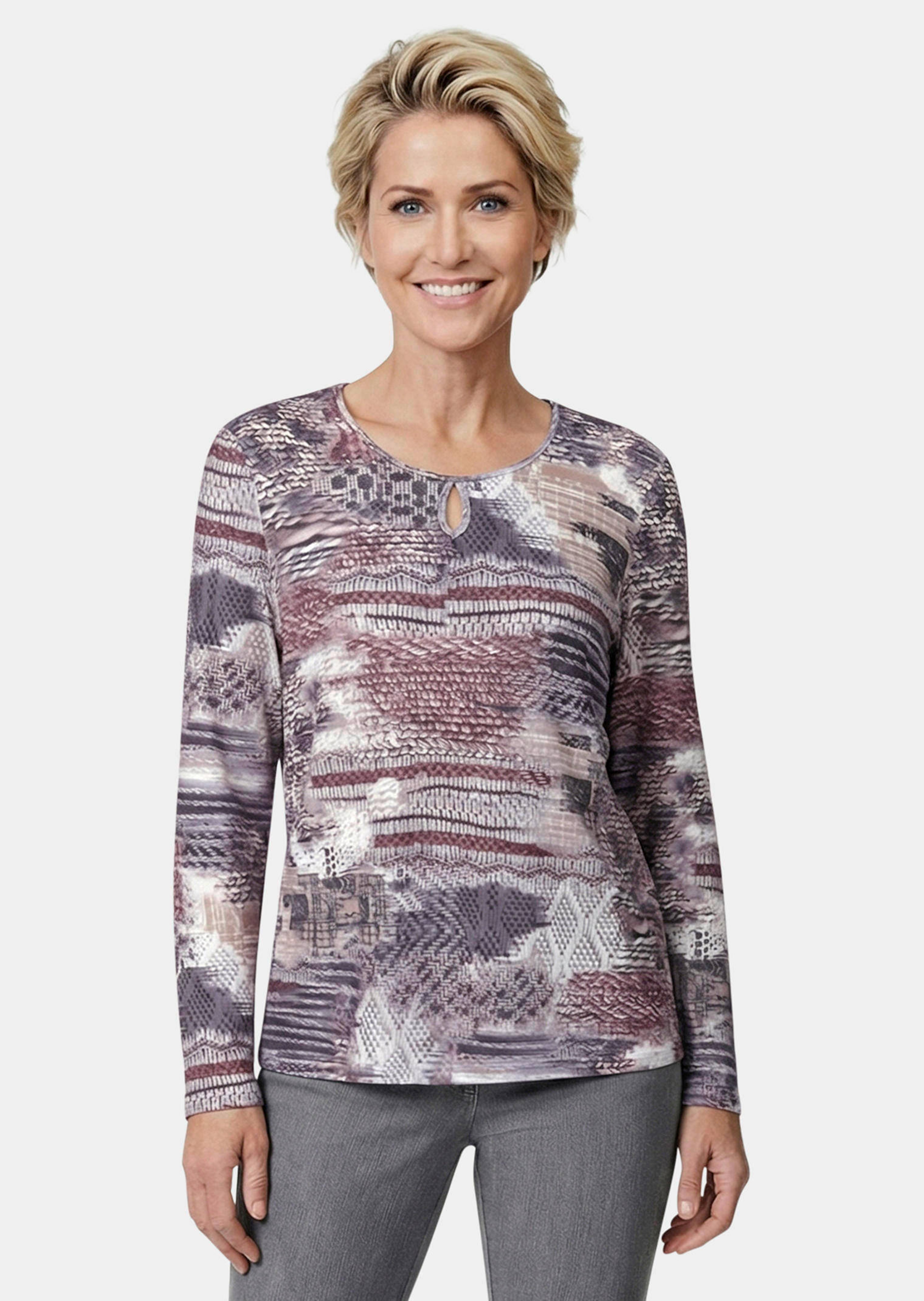 T-shirt en tricot imprimé