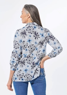 Druckbluse mit Hemdkragen thumbnail 3