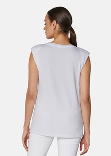 Sleeveless shirt with fashionable shoulder accentuation thumbnail 4