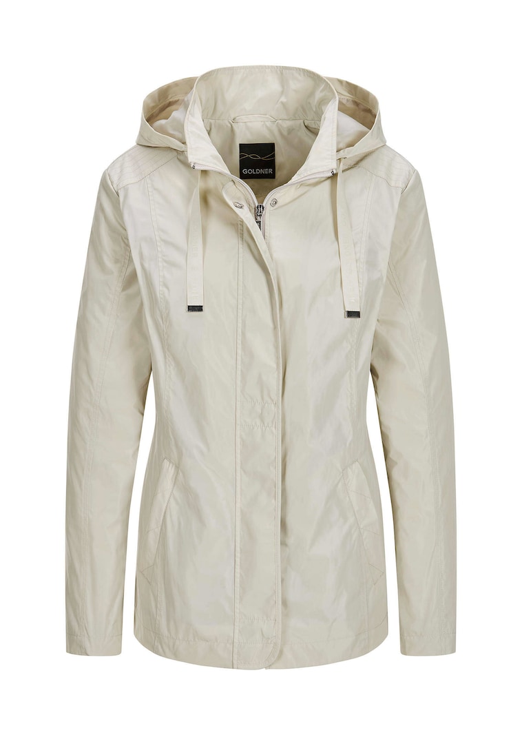 Jacke mit abnehmbarer Kapuze