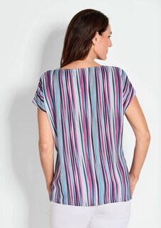 Druckbluse mit Streifendruck thumbnail 3