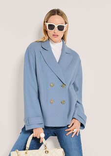 Zweireihiger Schurwoll-Blazer thumbnail 5