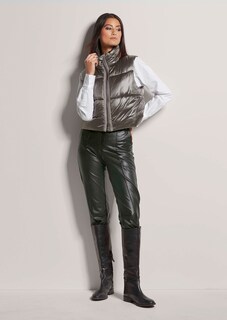 Gilet matelassé court style métallisé thumbnail 3