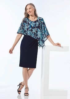 Festliches Kleid mit feinem Chiffonüberwurf thumbnail 5