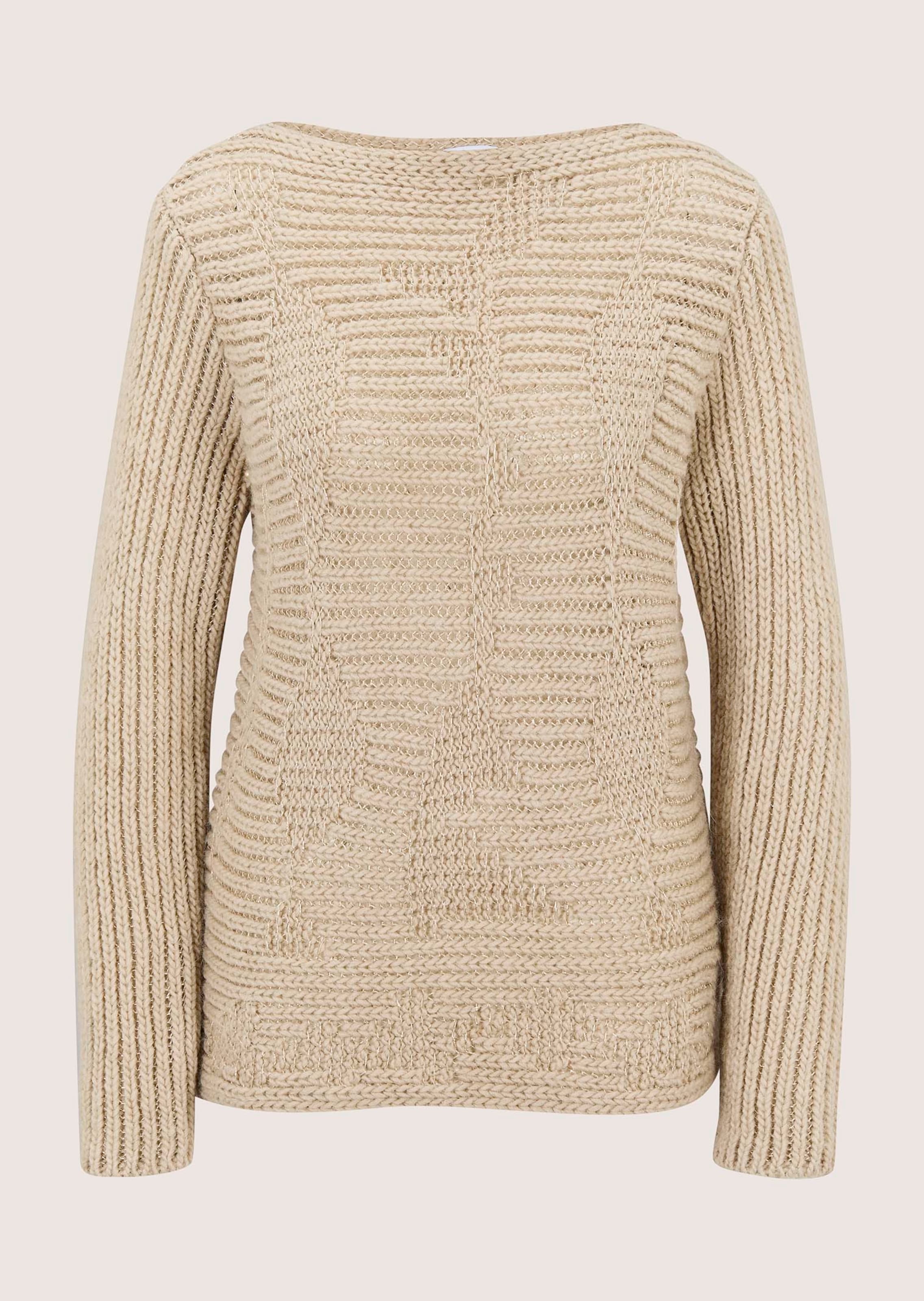 Textured jumper with shimmering accents
