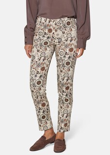 Schlanke Stretch-Hose mit Ethno-Print thumbnail 2