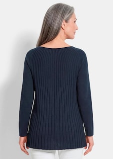 Strickpullover mit Baumwolle in A-Linie thumbnail 3