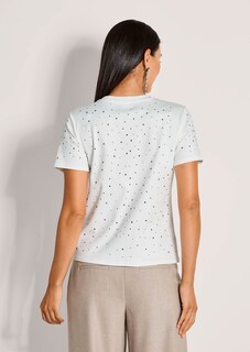 Rundhals-Shirt mit Strass thumbnail 4