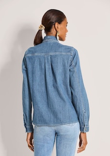 Jeansbluse mit Schluppe thumbnail 4