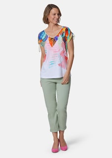 T-shirt imprimé avec fronces thumbnail 2