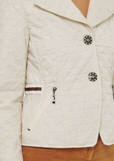 Warm padded short jacket with structure thumbnail 6
