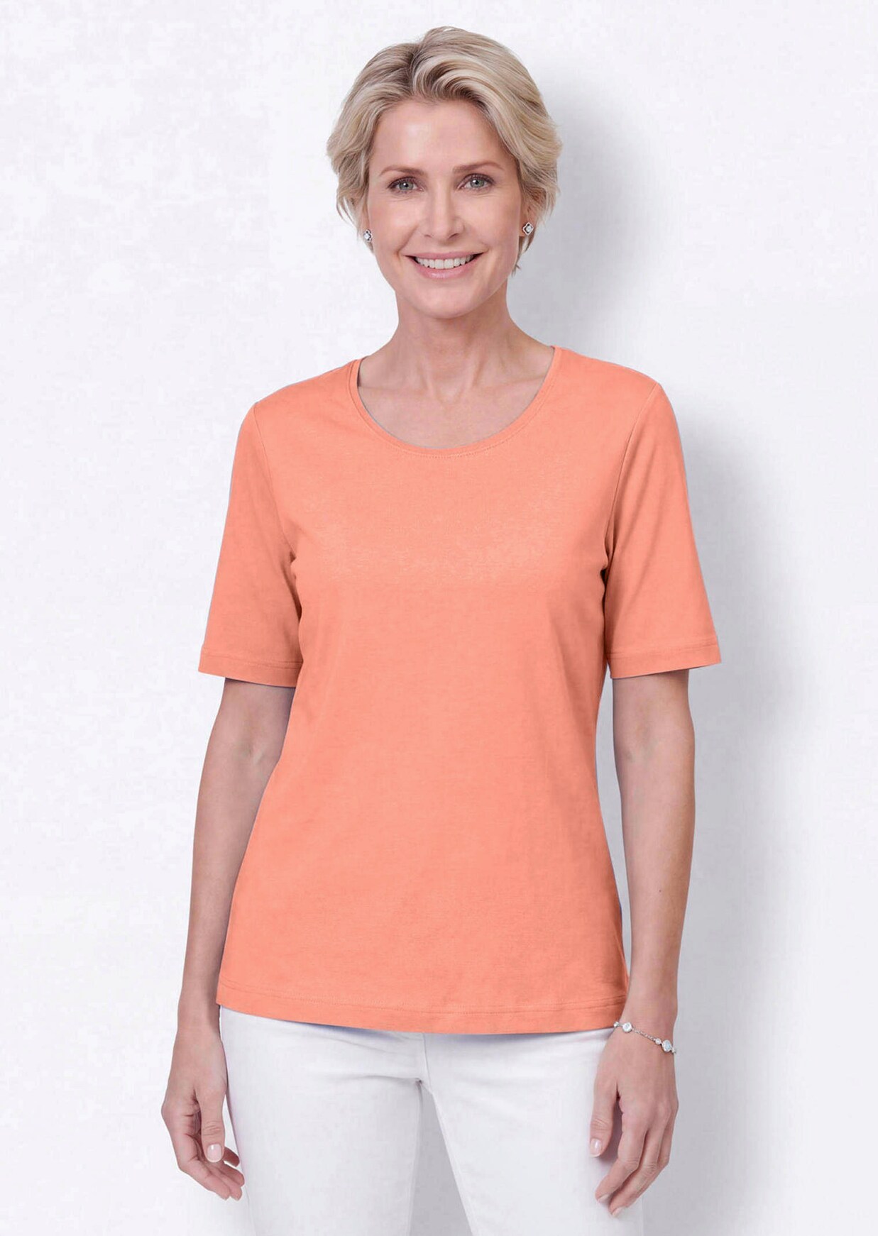 Basic T-Shirt aus reiner Baumwolle