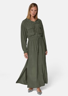Langes Kleid mit modisch sportiver Note thumbnail 3