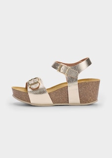 Leichte Trendsandale in Metallic-Optik thumbnail 1