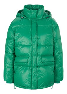 Wattierte Steppjacke mit Kapuze und Windstoppern thumbnail 2