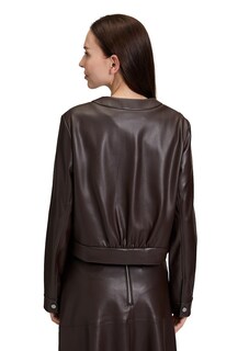 Veste courte en similicuir suédé thumbnail 3