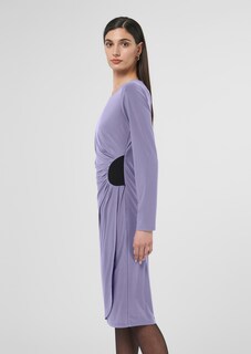 Langarm-Kleid mit seitlicher Raffung thumbnail 4