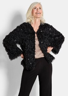 Jacke in Feder-Optik mit Pailletten thumbnail 1
