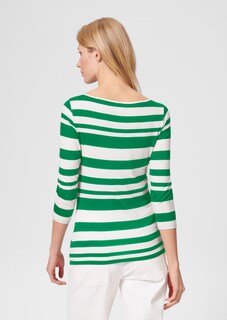 Striped shirt with boat neckline thumbnail 4
