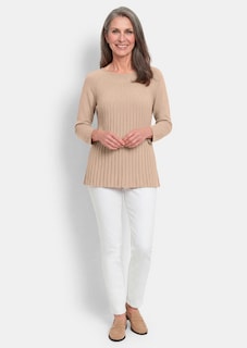 Strickpullover mit Baumwolle in A-Linie thumbnail 2