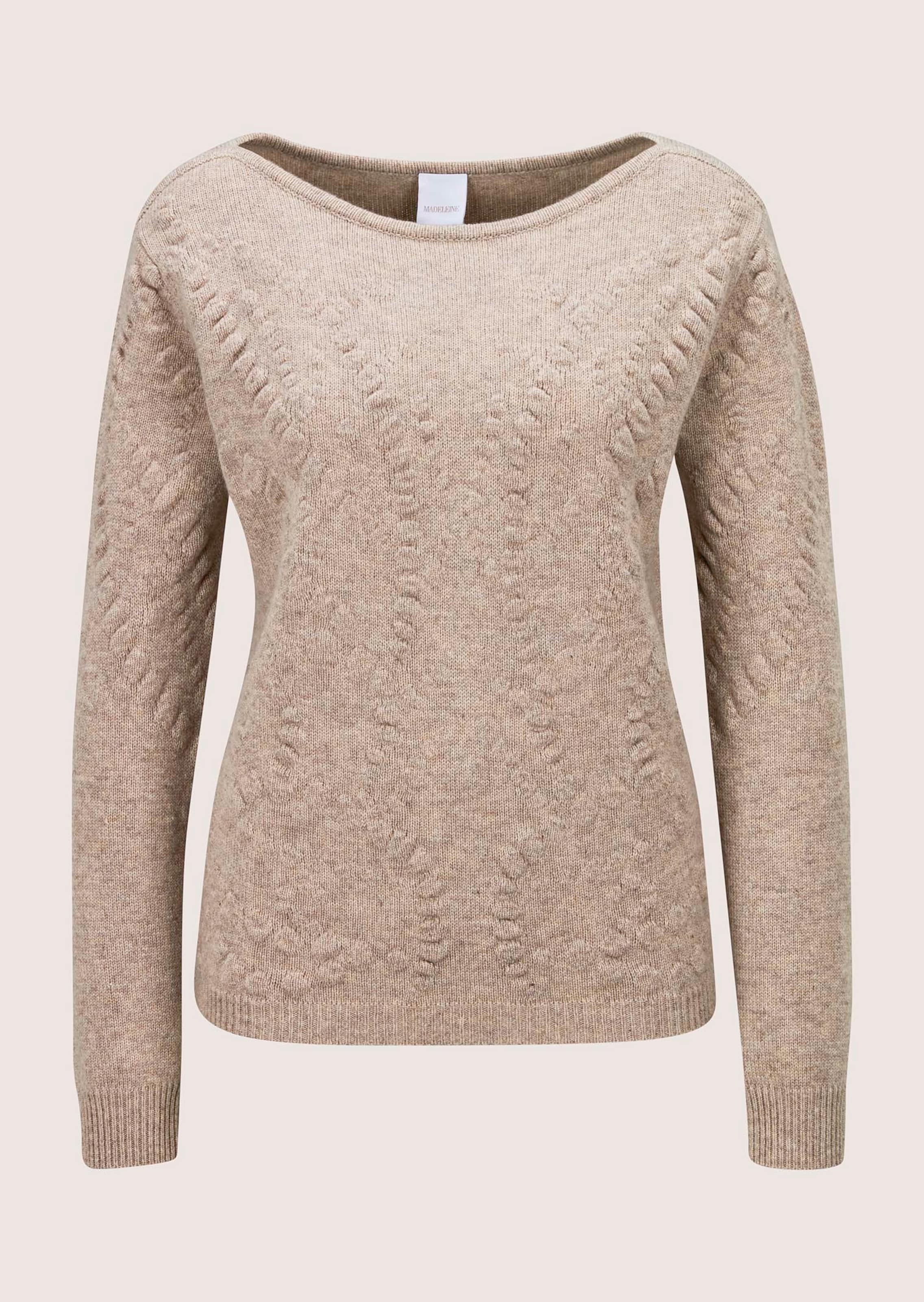 Pullover mit Kaschmir und Strukturstrick