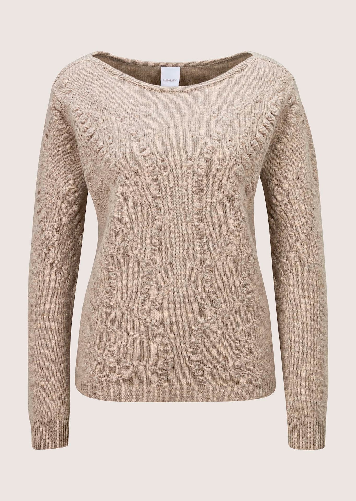 Pull en cachemire et maille structurée