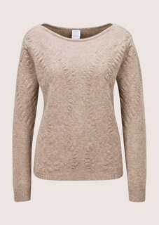 Pullover mit Kaschmir und Strukturstrick thumbnail 7