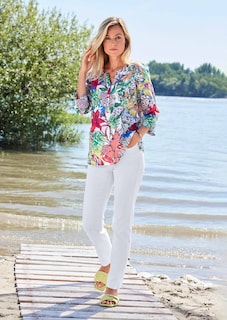 Farbbrillante Druckbluse mit liebevollen Details thumbnail 7
