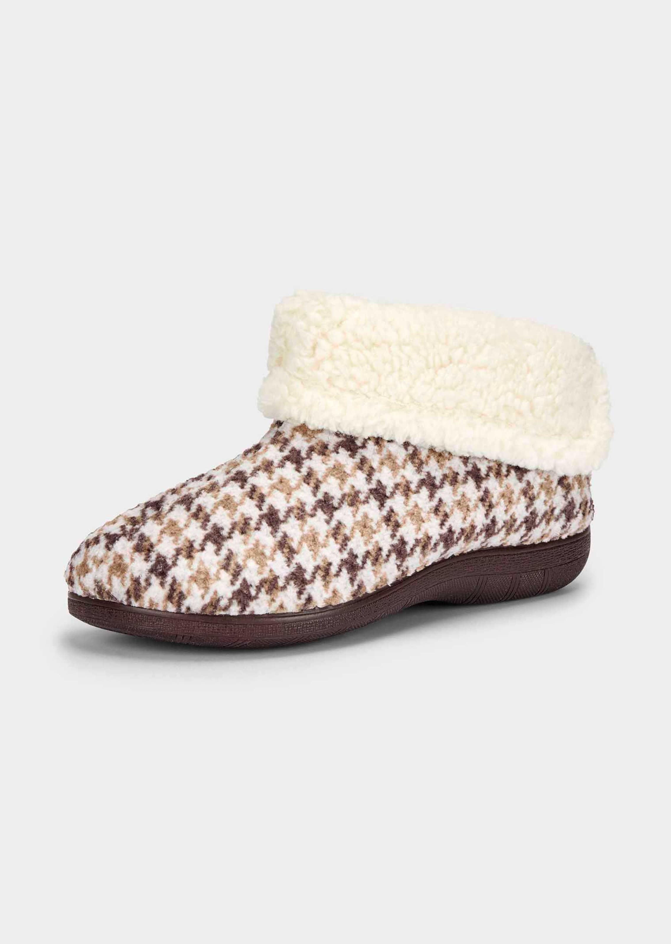 Chaussons pied-de-poule