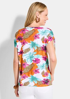 Jersey shirt met plooi op de schouder thumbnail 3