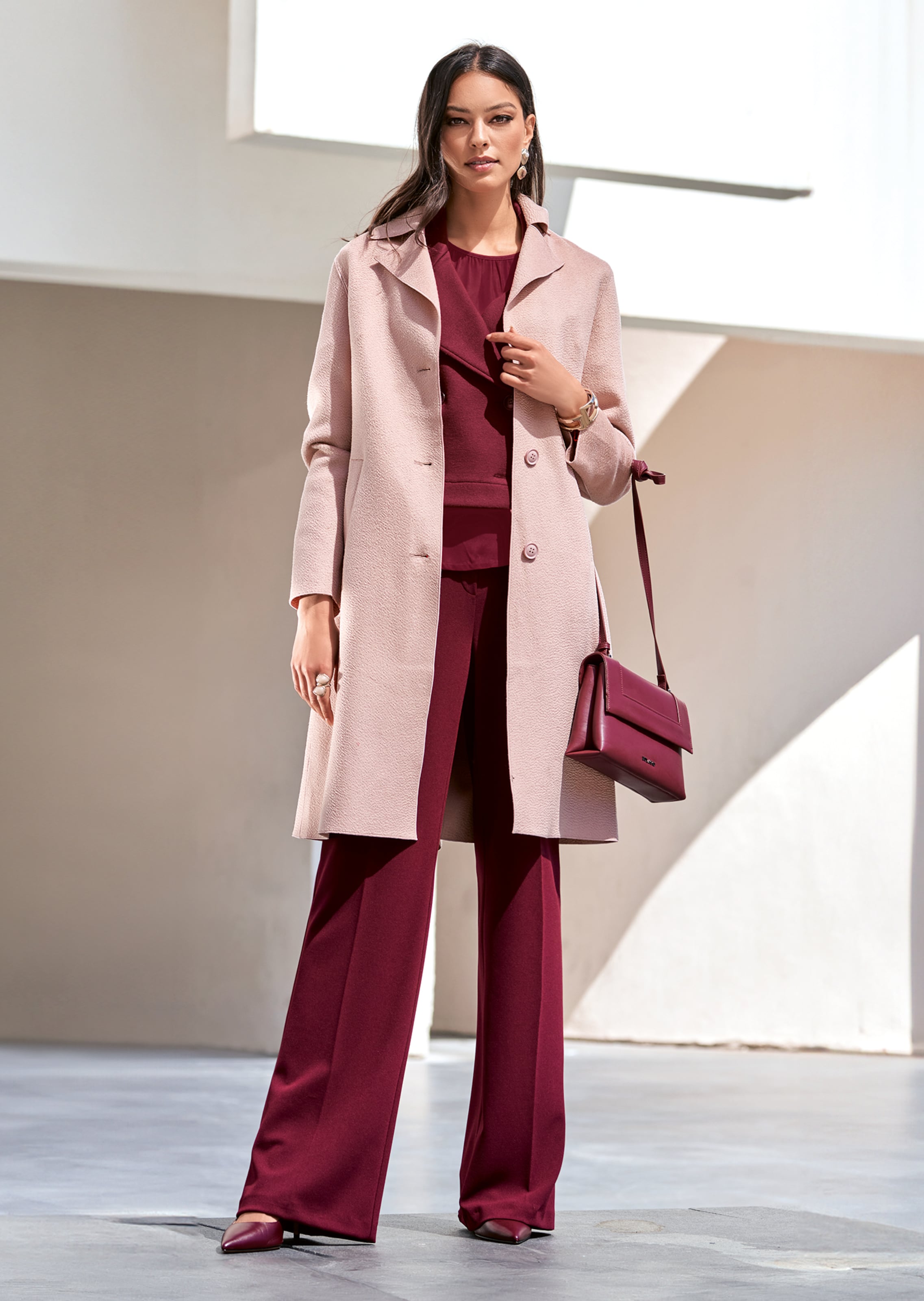 Manteau double face en pure laine