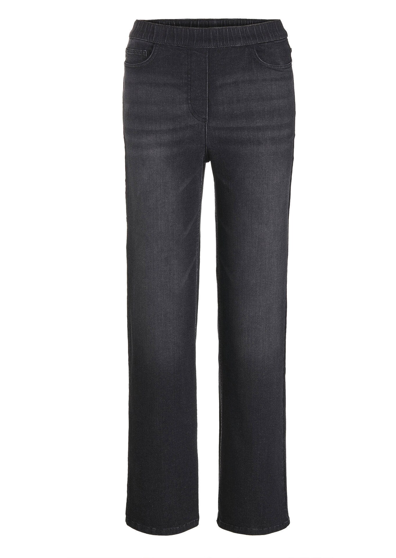 Jeans VERA met elastische tailleband en wijde pijpen