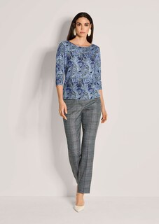 Kaschmir-Pullover mit Allover-Print thumbnail 3