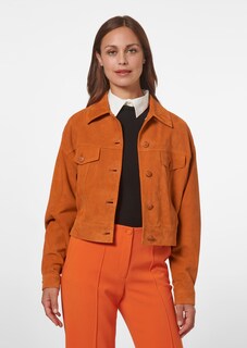 Veste en cuir velours de chèvre thumbnail 2
