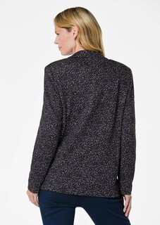 Blazer mit Multicolor Allover-Druck thumbnail 3