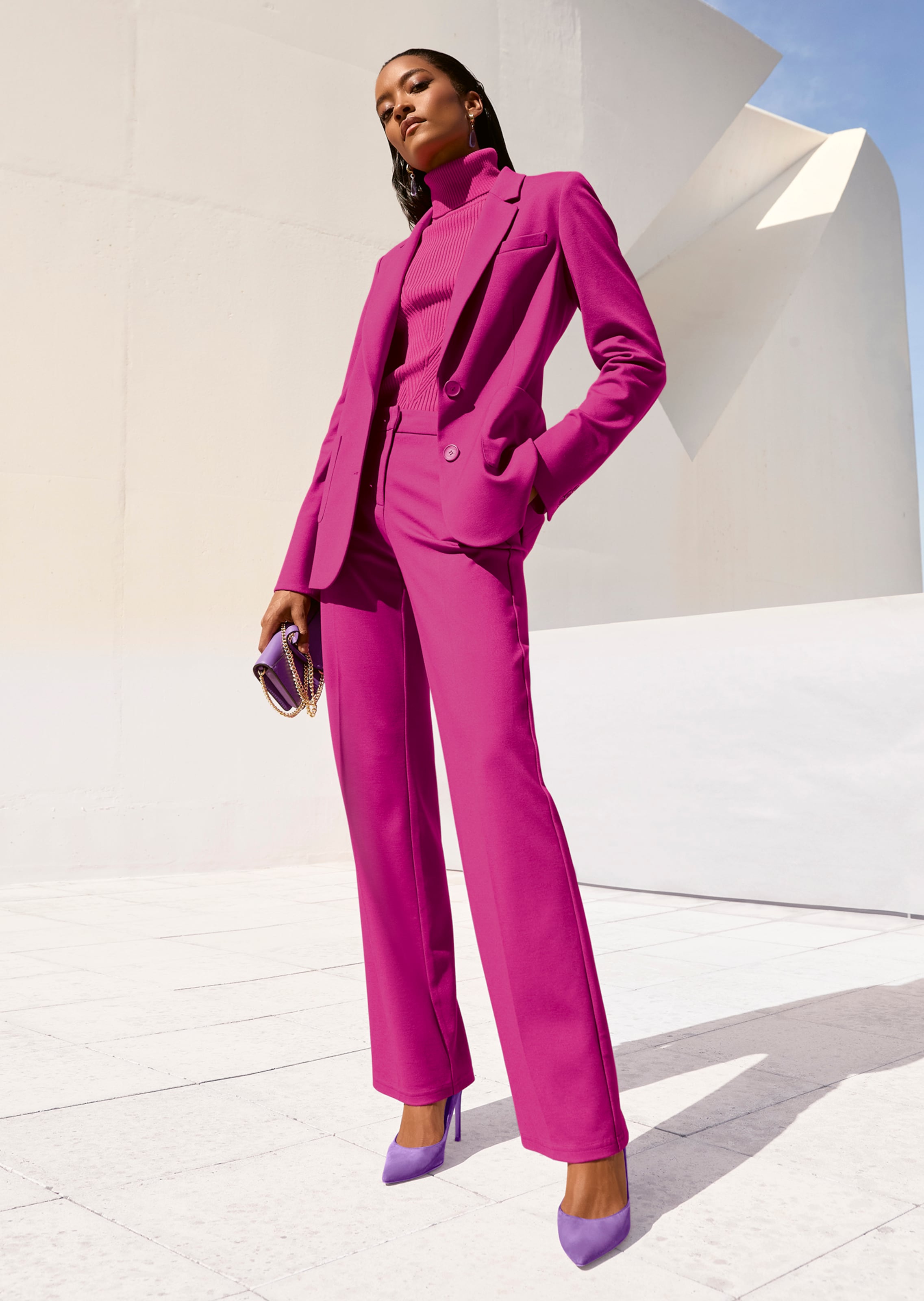 Lässiger Longblazer in Jersey-Qualität