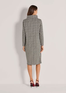 Shift dress with graphic pattern thumbnail 4